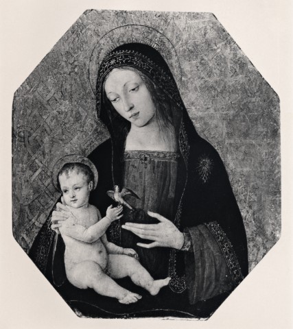 Anonimo — Pinturicchio - sec. XV - Madonna con Bambino — insieme